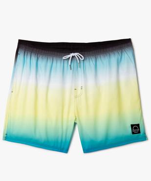 Short de bain homme grande taille dégradé de couleurs vue1 - GEMO (PLAGE) - GEMO