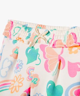 Pantalon de jogging avec pinces bébé fille vue2 - GEMO 4G BEBE - GEMO