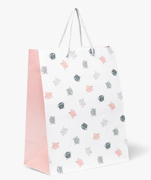 Sac cadeau motif chats format moyen vue1 - GEMO 4G FILLE - GEMO