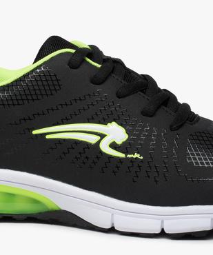 Baskets garçon bicolores à lacets et détails fluo - Airness vue6 - AIRNESS - GEMO