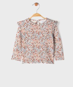 Ensemble 2 pièces bébé fille tee-shirt et salopette en jean - LuluCastagnette vue4 - LULUCASTAGNETTE - GEMO