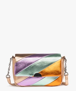 Sac bandoulière compact arc-en-ciel métallisé femme vue2 - GEMO (ACCESS) - GEMO