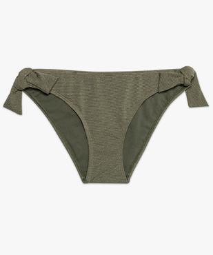 Bas de maillot de bain femme pailleté avec petits noeuds vue4 - GEMO (PLAGE) - GEMO