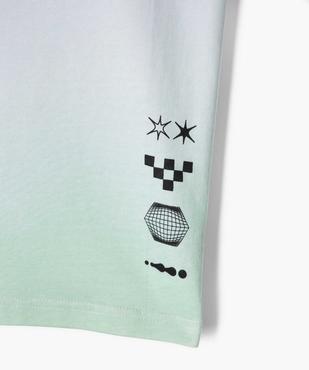 Tee-shirt manches courtes coloris tie and dye garçon vue2 - GEMO (JUNIOR) - GEMO