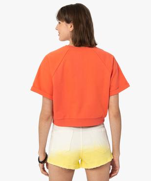 Sweat femme court à manches courtes – Camps United vue3 - CAMPS UNITED - GEMO