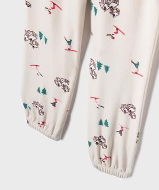 Pyjama maille peluche fille vue3 - GEMO (ENFANT) - GEMO