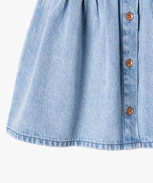 Robe en jean sans manches à col Claudine bébé fille vue3 - GEMO(BEBE DEBT) - GEMO
