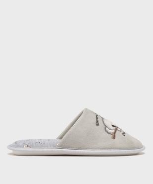 Chaussons mules en velours ras motif koala femme vue1 - GEMO(HOMWR FEM) - GEMO