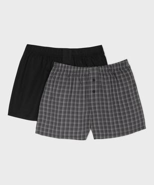 Caleçons en coton imprimés homme (lot de 2) vue1 - GEMO(HOMWR HOM) - GEMO