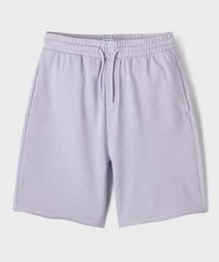 Bermuda en maille French Terry coupe ample garçon vue1 - GEMO 4G GARCON - GEMO