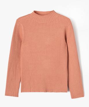 Pull en maille côtelée à col montant fille vue1 - GEMO 4G FILLE - GEMO