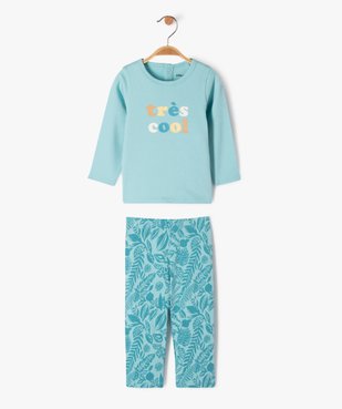 Pyjama 2 pièces en jersey imprimé bébé vue1 - GEMO 4G BEBE - GEMO
