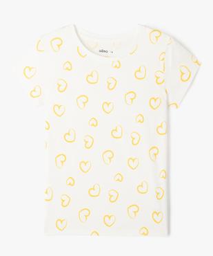 Tee-shirt à manches ultra courtes imprimé fille vue1 - GEMO (ENFANT) - GEMO