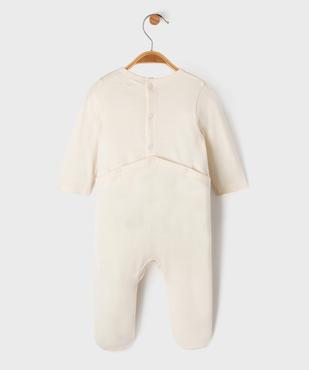 Pyjama dors-bien en coton avec motif sur le buste bébé garçon vue3 - GEMO(BB COUCHE) - GEMO