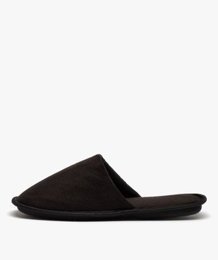 Chaussons homme mules plates en velours ras uni vue3 - GEMO(HOMWR HOM) - GEMO