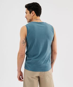 Débardeur à col rond uni homme vue3 - GEMO 4G HOMME - GEMO