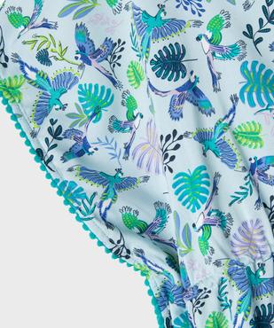 Robe de plage à motifs exotiques fille vue3 - GEMO 4G FILLE - GEMO