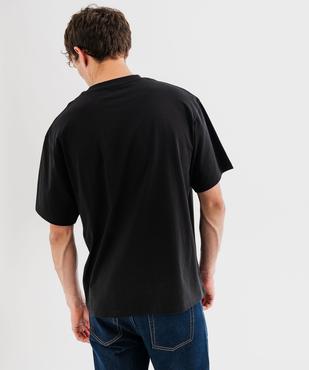 Tee-shirt manches courtes oversize à motif urbain homme vue3 - GEMO 4G HOMME - GEMO
