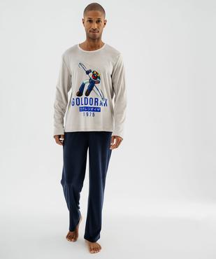 Pyjama en velours doux à grand motif homme - Goldorak vue1 - GOLDORAK - GEMO