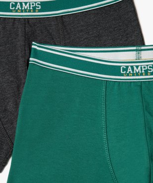 Boxers en coton stretch garçon (lot de 2) - Camps United vue2 - CAMPS GEMO FOR GOOD - GEMO