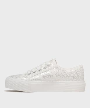 Tennis en toile sur semelle plateforme femme - Follow Me vue3 - FOLLOW ME G4G - GEMO