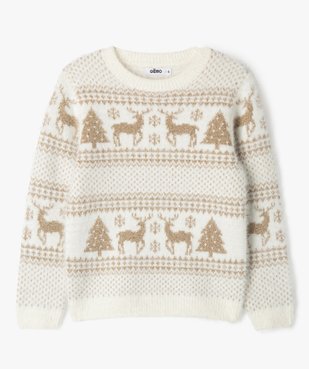 Pull de Noël à motifs scintillants fille vue2 - GEMO (ENFANT) - GEMO