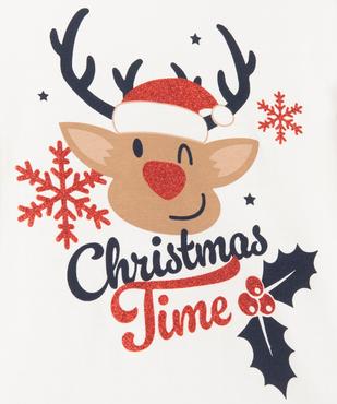 Tee-shirt à manches longues spécial Noël fille vue2 - GEMO (ENFANT) - GEMO