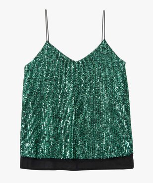 Débardeur de soirée femme avec sequins brodés vue4 - GEMO(FEMME PAP) - GEMO