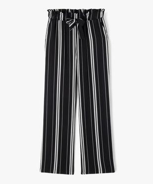 Pantalon fluide coupe large fille vue1 - GEMO 4G FILLE - GEMO
