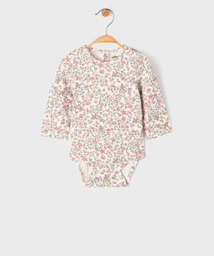 Ensemble 2 pièces bébé fille salopette en velours et body manches longues vue4 - GEMO(BB COUCHE) - GEMO