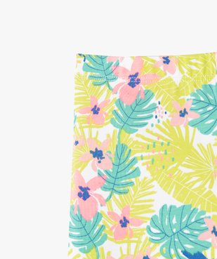 Leggings court à motifs exotiques fille vue2 - GEMO 4G FILLE - GEMO