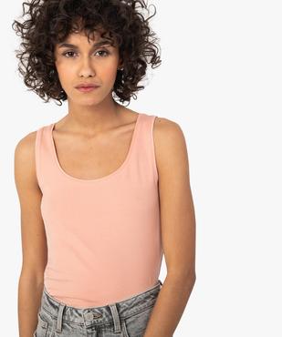 Débardeur femme uni col rond vue2 - GEMO(FEMME PAP) - GEMO