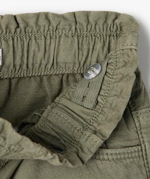 Short bébé fille en toile à taille élastiquée vue2 - GEMO(BEBE DEBT) - GEMO