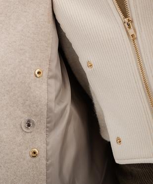 Manteau court croisé femme vue5 - LULUCASTAGNETTE - GEMO