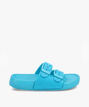 Mules de piscine fille unies à brides ajustables vue1 - GEMO (ENFANT) - GEMO