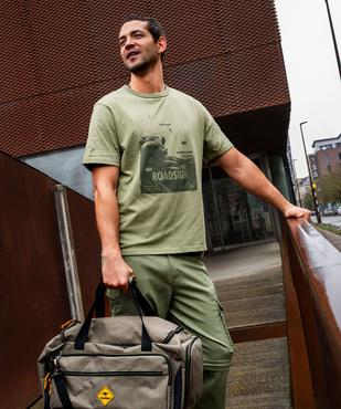 Pantalon cargo 2-en-1 transformable en short homme - Roadsign vue10 - ROADSIGN G4G - GEMO