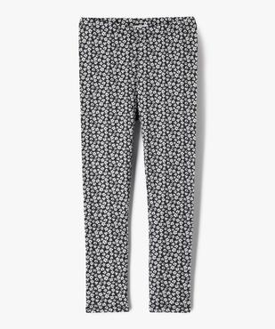 Legging long à motif fleuri avec taille élastiquée fille  vue1 - GEMO 4G FILLE - GEMO