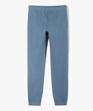 Pantalon de jogging uni en molleton gratté garçon vue3 - PREMIER PRIX BY GEMO - GEMO
