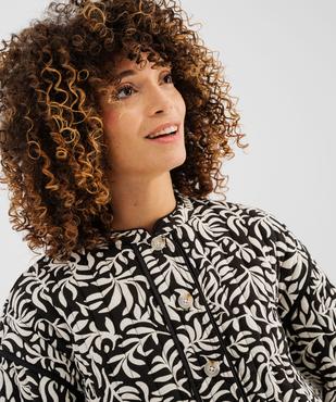 Veste matelassée et rembourrée réversible femme vue2 - GEMO 4G FEMME - GEMO