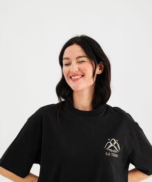 Haut de pyjama avec motif poitrine et dos mixte vue2 - GEMO 4G FEMME - GEMO