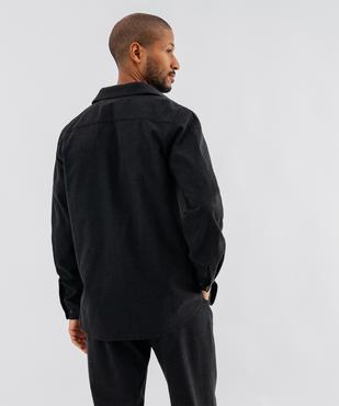 Chemise manches longues en flanelle homme vue4 - GEMO (HOMME) - GEMO