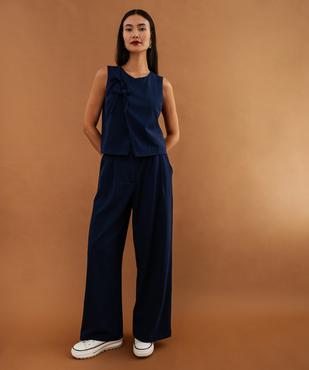 Pantalon fluide Wide leg femme vue5 - GEMO(FEMME PAP) - GEMO