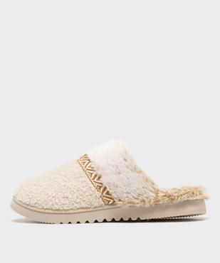 Chaussons mules fourrés femme - Isotoner vue3 - ISOTONER - GEMO