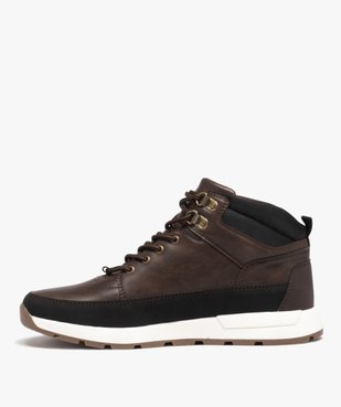 Baskets homme mid-cut à col moussé et semelle crantée vue3 - GEMO (CASUAL) - GEMO