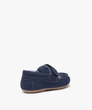 Mocassins garçon unis en suédine et à scratch vue5 - GEMO 4G GARCON - GEMO