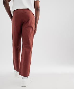 Pantalon à pinces en coton et lin homme vue4 - GEMO (HOMME) - GEMO