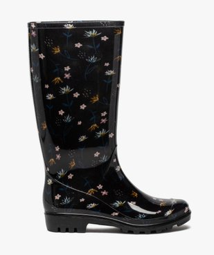 Bottes de pluie femme à imprimé fleuri et semelle crantée vue1 - GEMO (EQUIPT) - GEMO