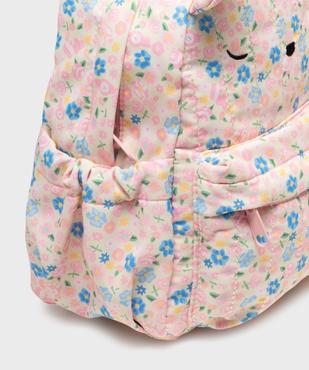 Sac à dos en toile à motifs fleuris fille vue3 - GEMO (ACCESS) - GEMO