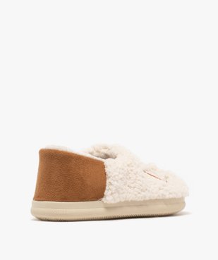Chaussons enveloppants en sherpa avec broderie scintillante femme vue4 - GEMO(HOMWR FEM) - GEMO