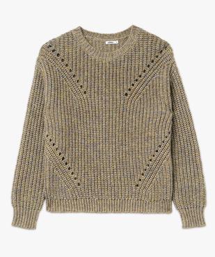 Pull grosse maille fantaisie à fil pailleté femme vue4 - GEMO(FEMME PAP) - GEMO